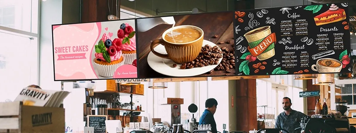 Digital Signage Menu Boards for Cafes Digital Signage Menu Boards for Cafes